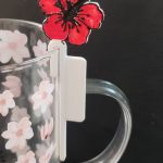 لیبل لیوان طرح گل