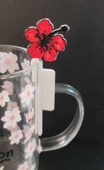 لیبل لیوان طرح گل